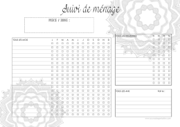 Suivi de m&eacute;nage - Accro &agrave; l`Organisation