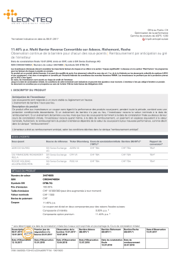 11.40% pa Multi Barrier Reverse Convertible sur Adecco