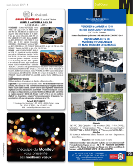 Sud-Ouest - Le Moniteur des Ventes