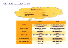 Planning - Mairie de ST LAURENT DE BREVEDENT