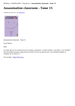 Assassination classroom - Tome 15