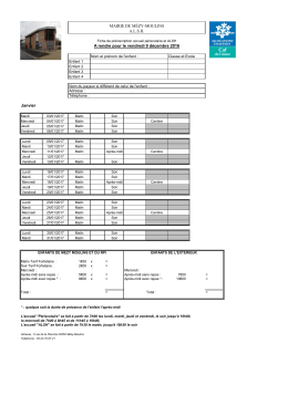 Préinscription de janvier 2017 - Mézy