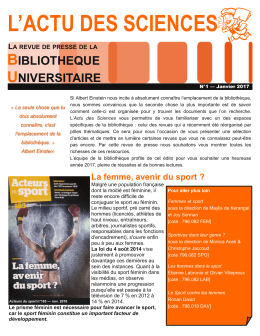 Revue de presse de janvier 2017