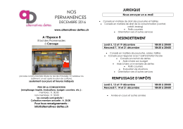 flyer à télécharger ici - Alternatives