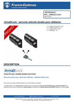 T&eacute;l&eacute;charger la fiche du produit - FRANCE