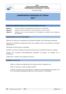 Feuille de route CJF 2017 - Domaines Skiables de France