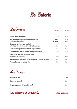 Les Entrées Les Potages