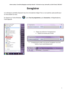 Enregistrer - Créer son blog