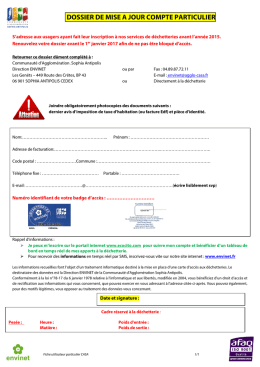 Téléchargez le dossier de mise à jour au format pdf - CASA