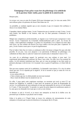 Le t&eacute;moignage de Marie-Gina, suite au
