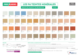 teintes - Parexlanko