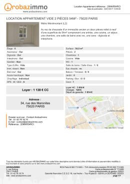 Imprimer l`annonce
