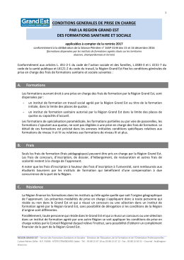 Téléchargez les conditions de prise en charge