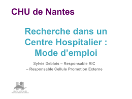 Mme Sylvie Deblois - CHU de Nantes