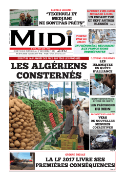 les algériens consternés