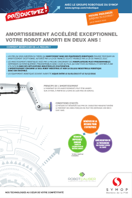 amortissement accéléré exceptionnel votre robot