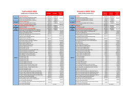 Tarif 2016 - e-RACE