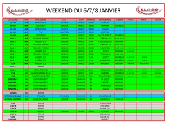 agenda du week end