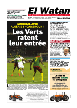 El Watan - Alg&eacute;rie 2015