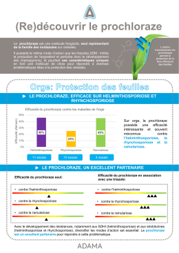 (Re)d&eacute;couvrir le prochloraze