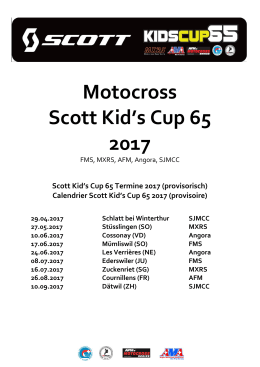 Motocross Scott Kid`s Cup 65 2017