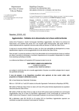 Conseil municipal du 26/04/2016