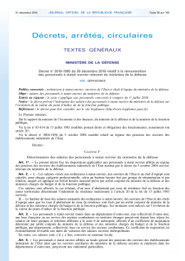 N&deg; 304 du 31 d&eacute;cembre 2016 - Syndicat National des Personnels