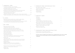 voorgerechten – entrées vis – poissons vlees