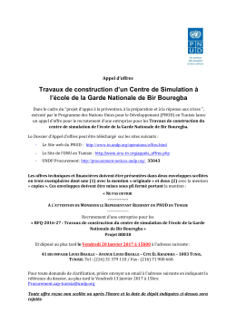 Travaux de construction d`un Centre de Simulation à l`école