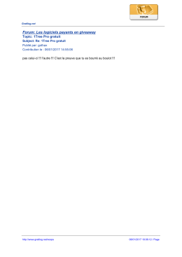 Forum: Les logiciels payants en giveaway