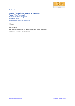 Forum: Les logiciels payants en giveaway