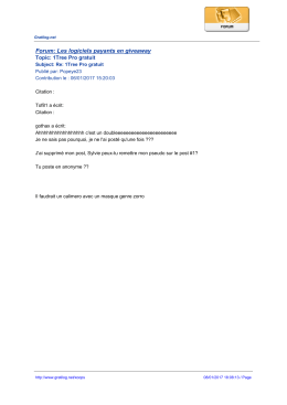 Forum: Les logiciels payants en giveaway