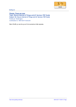 Forum: Trucs en vrac