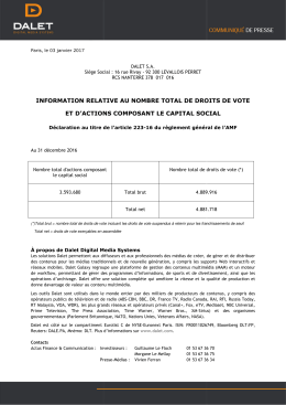 information relative au n et d`actions on relative au nombre