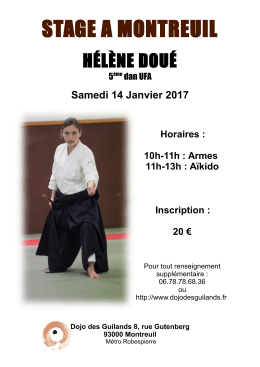 affiche - Dojo des Guilands