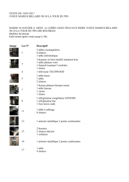 vente du 10/01/2017 19 rue marius billard 38110 la tour du pin