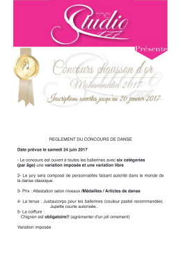 reglement concours