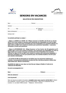 fiche d`inscription