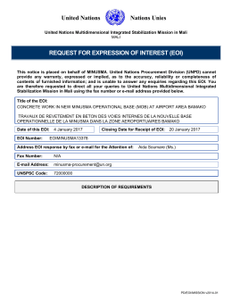 EOI Mission Template