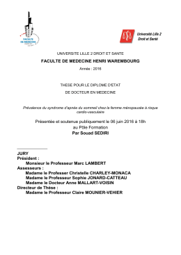 II. Sp&eacute;cificit&eacute;s du risque cardio