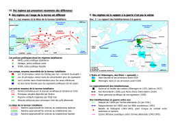 cartes regimes totalitaires