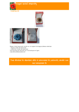 Bague cristal swarovsky - Zodiosphere : Blog Zodio