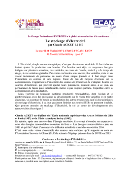 Plaquette conf&eacute;rence GP ENERGIES