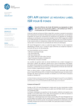 Mise en page 1 - OFI Asset Management