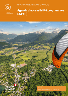 Agenda d`accessibilit&eacute; programm&eacute;e (Ad`AP)