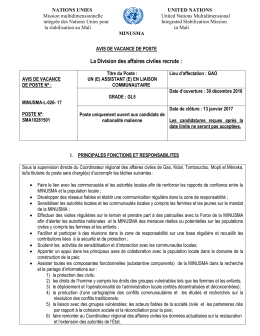 (e) assistant (e) en liaison communautaire
