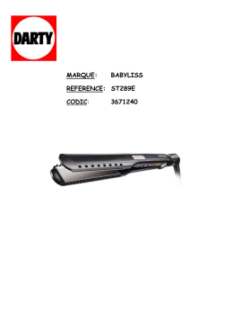 marque: babyliss reference: st289e codic: 3671240