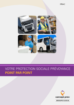 votre protection sociale prévoyance point par point