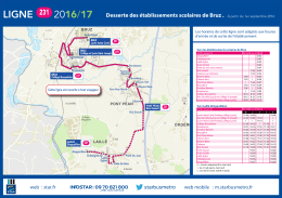 Fiche horaires
