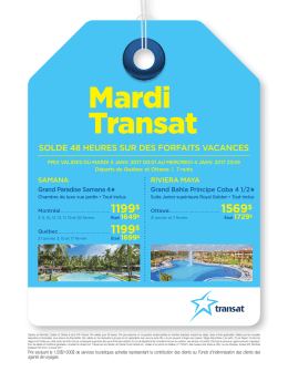 Mardi Transat - Jaimonvoyage.com